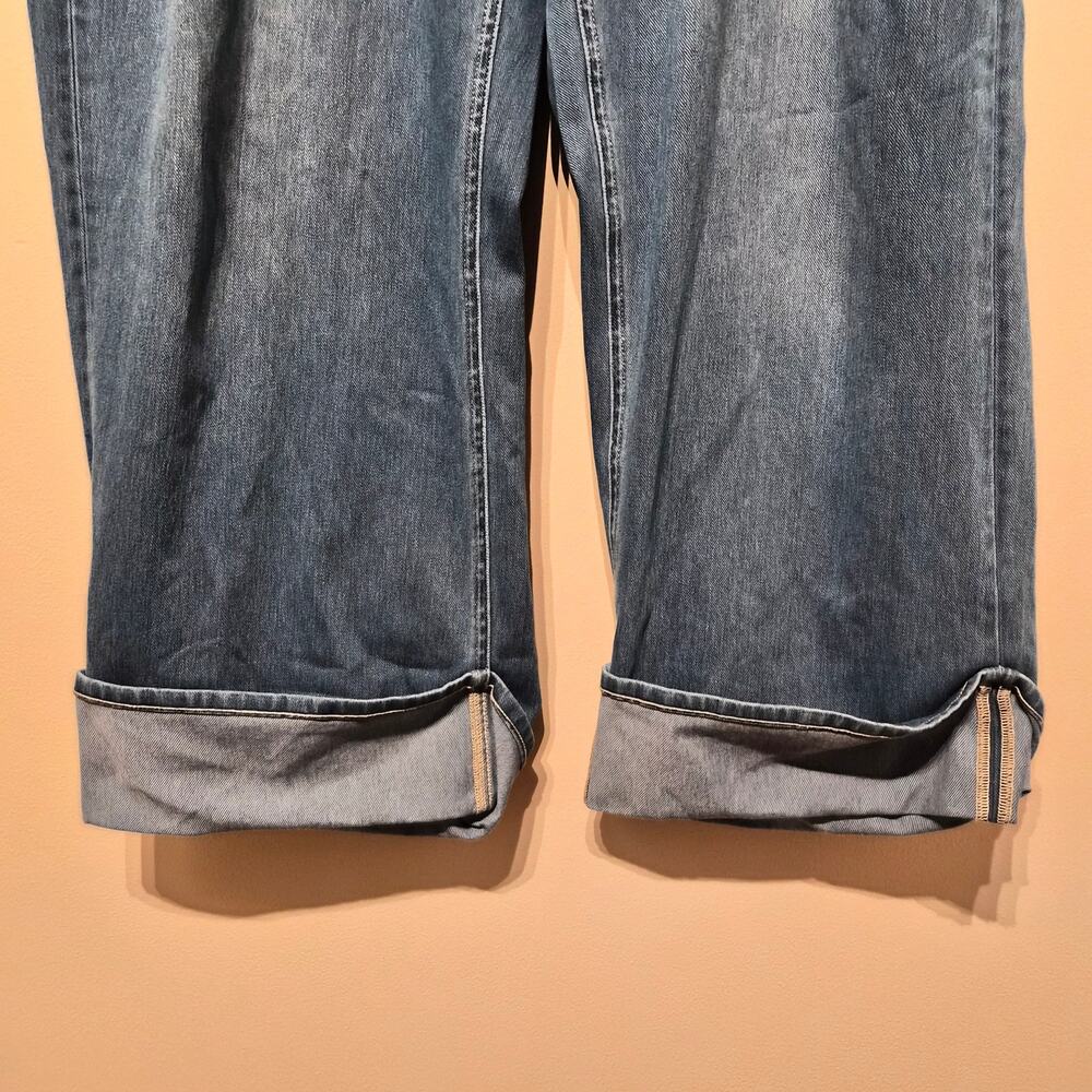 Halara Rolled Hem Flex Denim Jean XL Blue Stretchy Comfort Everyday - Picture 5 of 5